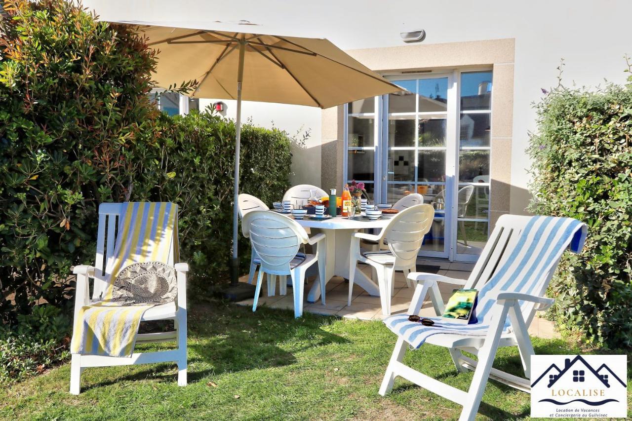 LocaLise - Maison E2 au Guilvinec - A 20m de la mer avec jardin et piscine - Tout à pied, plage, port, centre commerces, marché - Wifi inclus - Vue mer de la chambre - Animaux bienvenus - Linge de lit inclus Exterior foto