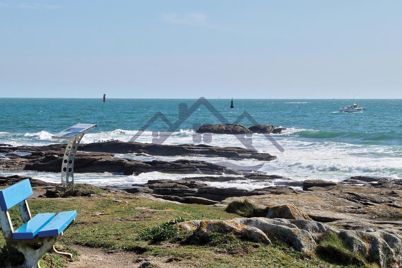 LocaLise - Maison E2 au Guilvinec - A 20m de la mer avec jardin et piscine - Tout à pied, plage, port, centre commerces, marché - Wifi inclus - Vue mer de la chambre - Animaux bienvenus - Linge de lit inclus Exterior foto