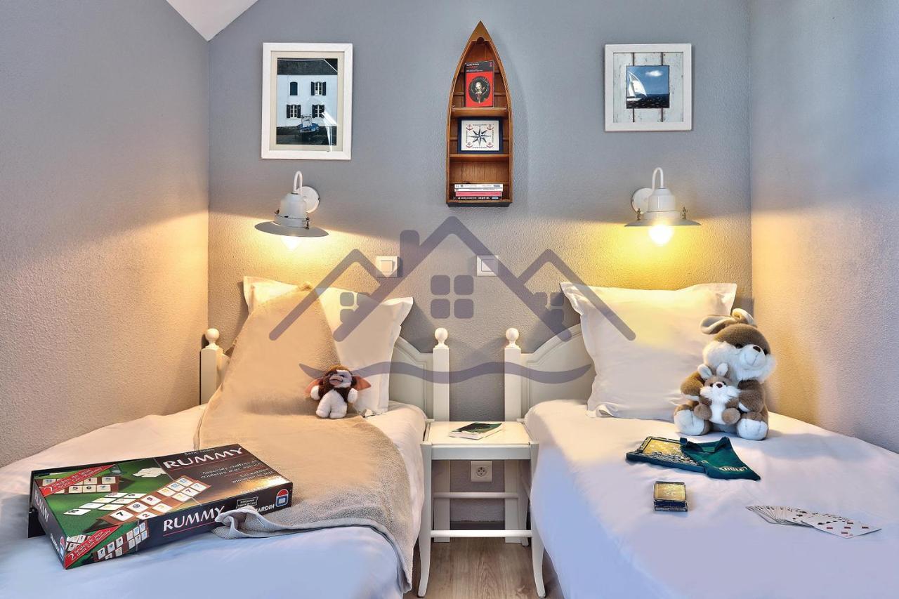 LocaLise - Maison E2 au Guilvinec - A 20m de la mer avec jardin et piscine - Tout à pied, plage, port, centre commerces, marché - Wifi inclus - Vue mer de la chambre - Animaux bienvenus - Linge de lit inclus Exterior foto